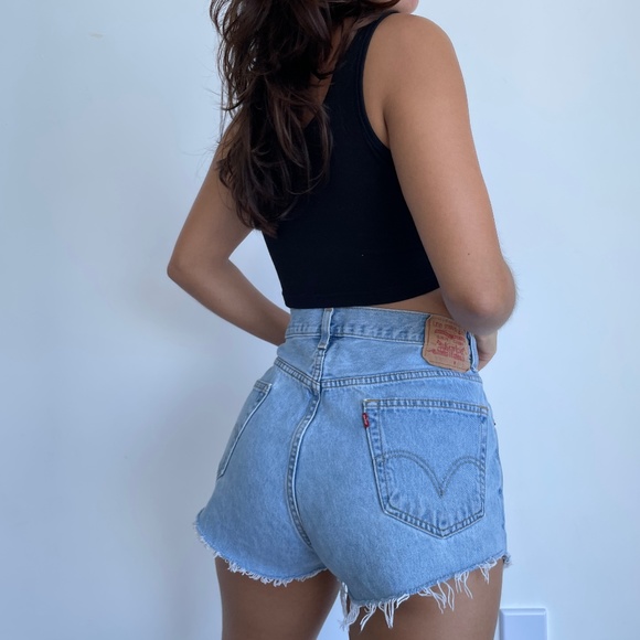 Levi's Pants - Vintage Levi's 505 high waist denim cutoff shorts